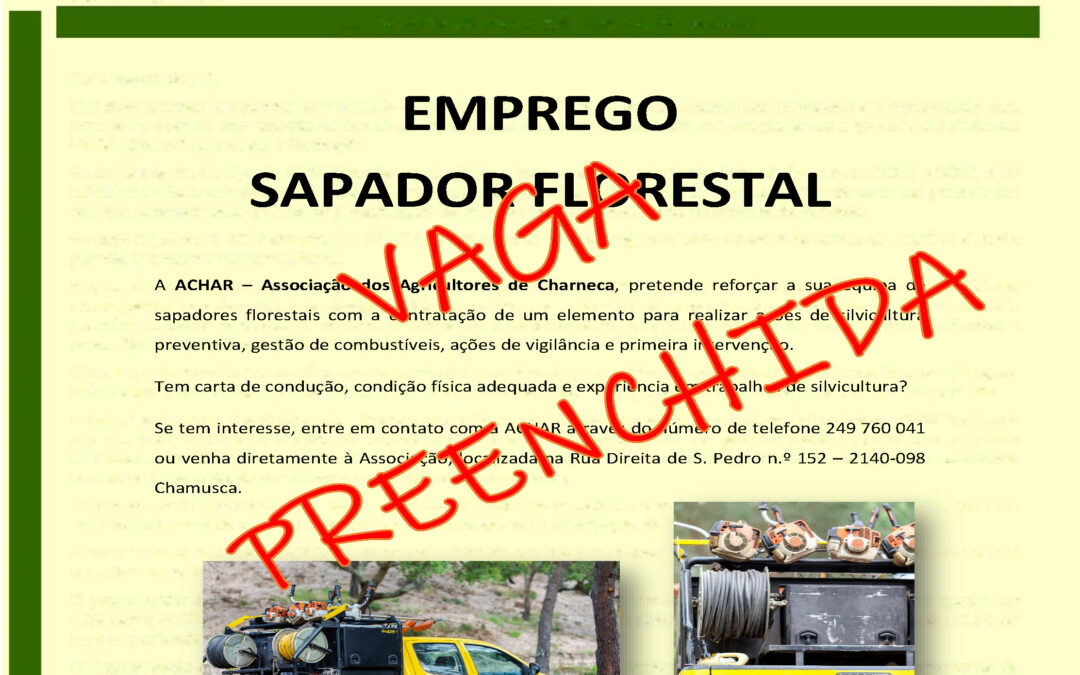 Emprego – Sapador Florestal
