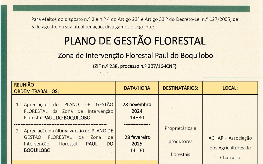 2ª Reunião PGF ZIF Paul Boquilobo